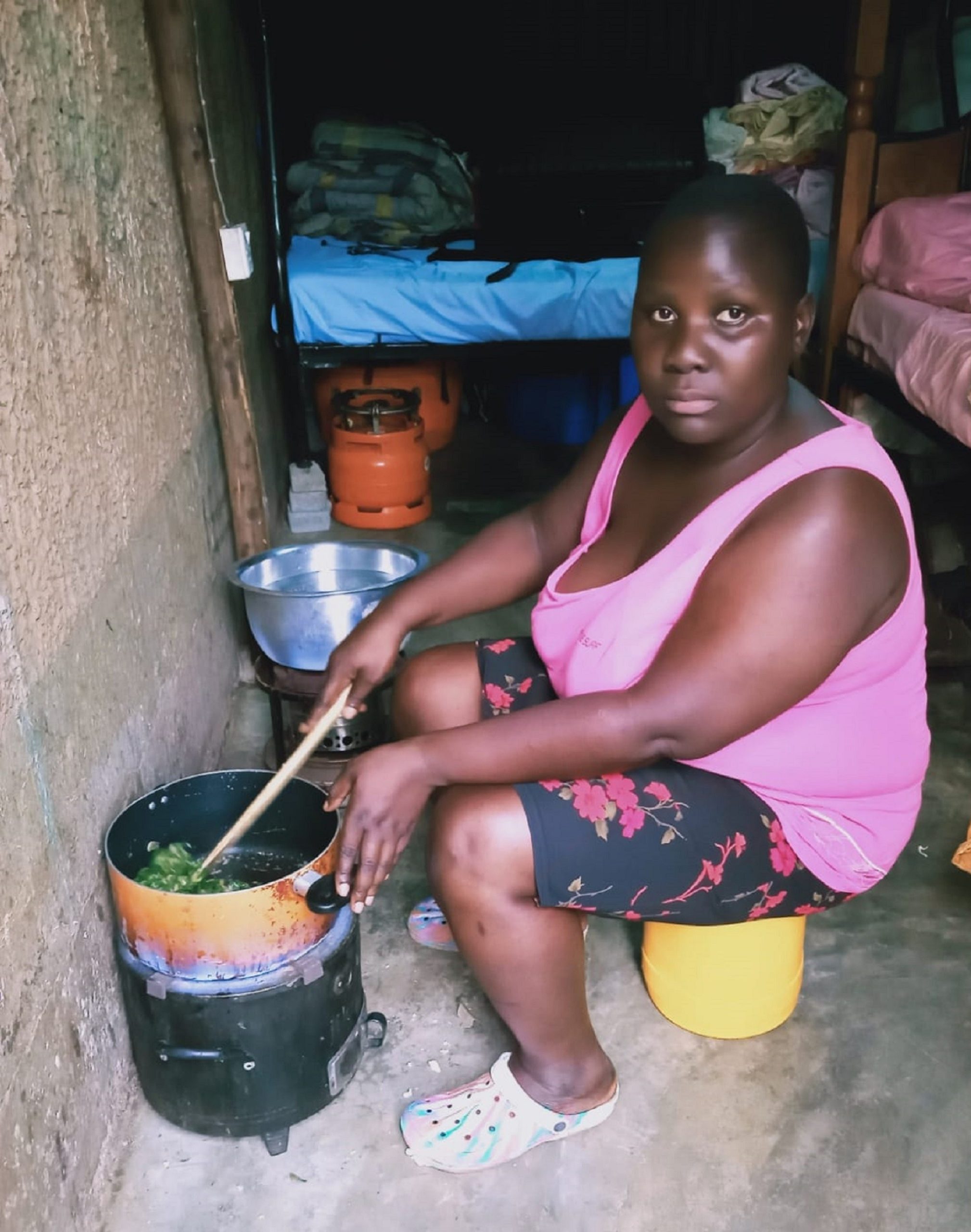 Millicent Amtani, a resident of Nairobi's Kariobangi. 2