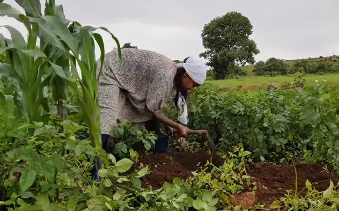 Yodit at her farm.
