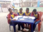 A-group-of-girls-studying-in-school.