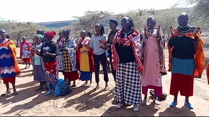 Maasai women at civic participation forum