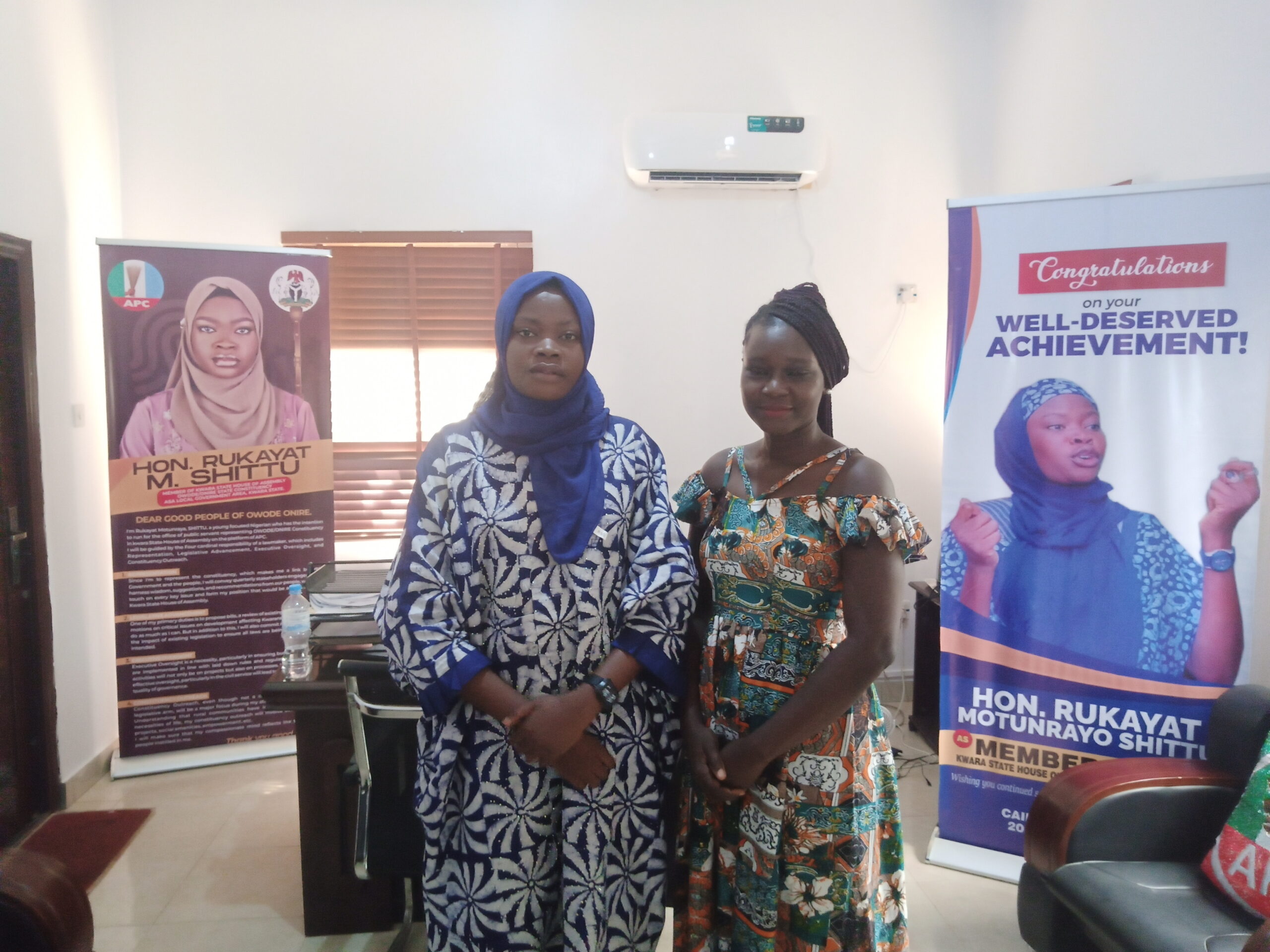 A short visit to the youngest politician, representative of Owode-Onire Constituency of Kwara State, Honourable Rukayat Shittu's office to discuss about her journey in politics and to get her take on Emotional intelligence a tool rather than a bait for women in politics.